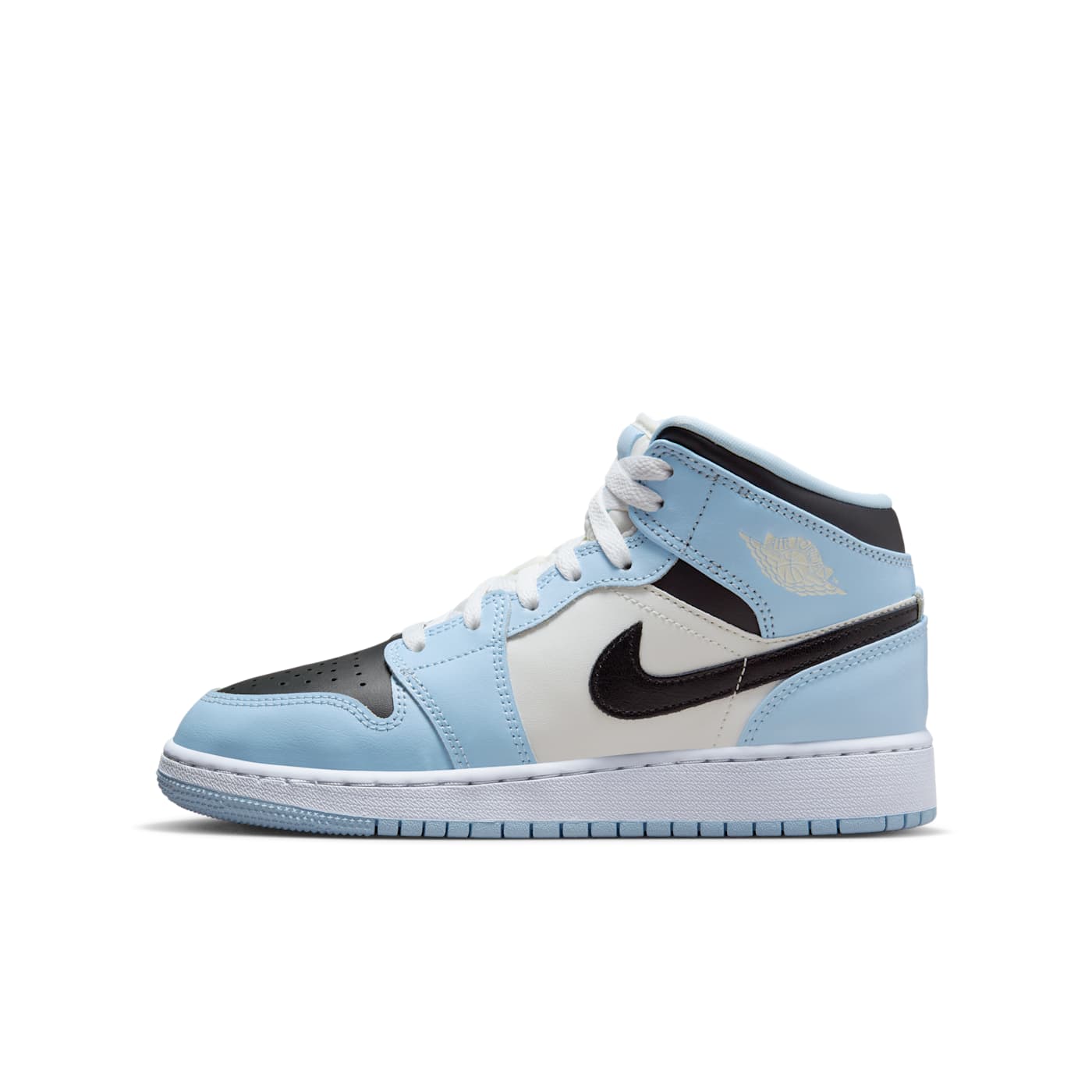 Air Jordan 1 Mid GS Ice Blue (555112-401) seitlich